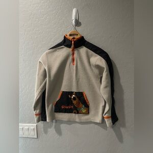 Vintage Cartoon Network Scooby-Doo Half Zip Pullover 10/12‎